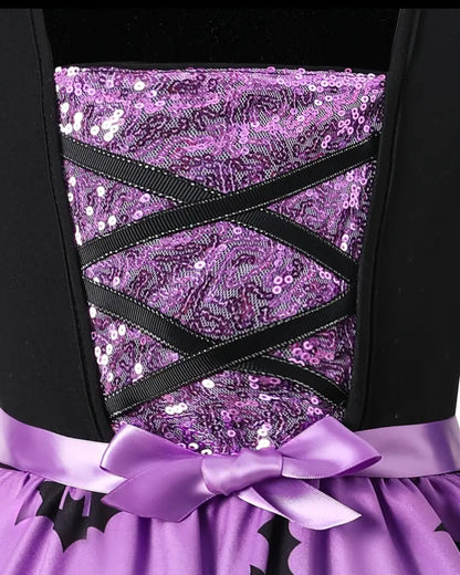 🌟New🌟 Printed Purple Witch Child Costume