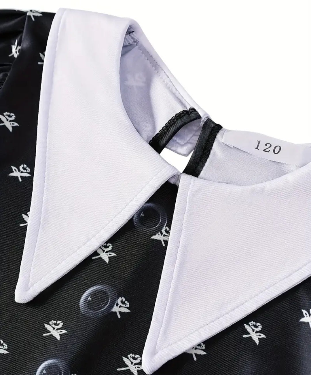 Gothic Wednesday Child Costume