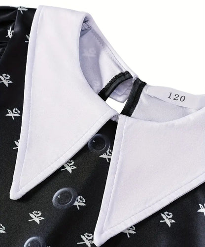 Gothic Wednesday Child Costume