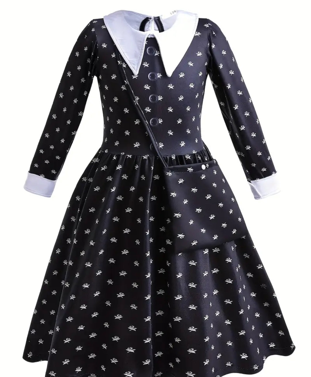 Gothic Wednesday Child Costume