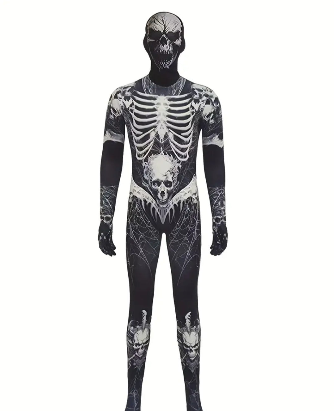 🌟New🌟 Skeleton Morph Suit Child Costume