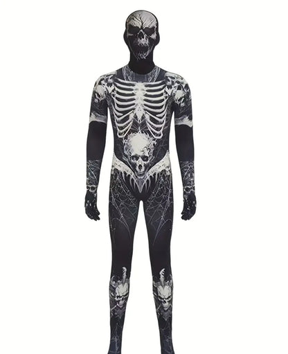 🌟New🌟 Skeleton Morph Suit Child Costume
