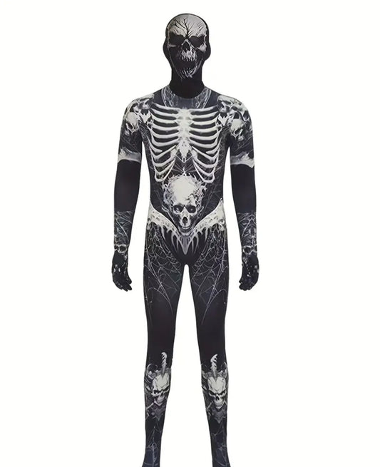 🌟New🌟 Skeleton Morph Suit Child Costume