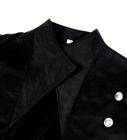 🌟New🌟 Deluxe Full Length Gothic/ Steampunk/ Pirate Jacket Black Costume