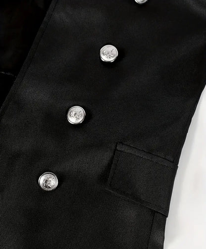 🌟New🌟 Deluxe Full Length Gothic/ Steampunk/ Pirate Jacket Black Costume