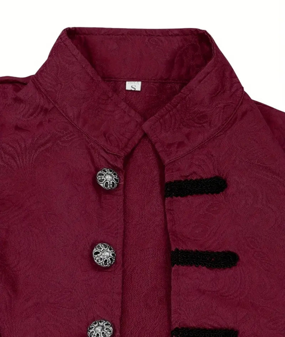 🌟New🌟 Deluxe Gothic/ Steampunk/ Pirate Jacket Dark Red Costume