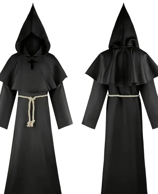 🌟New🌟 Black Satanic Monk Costume