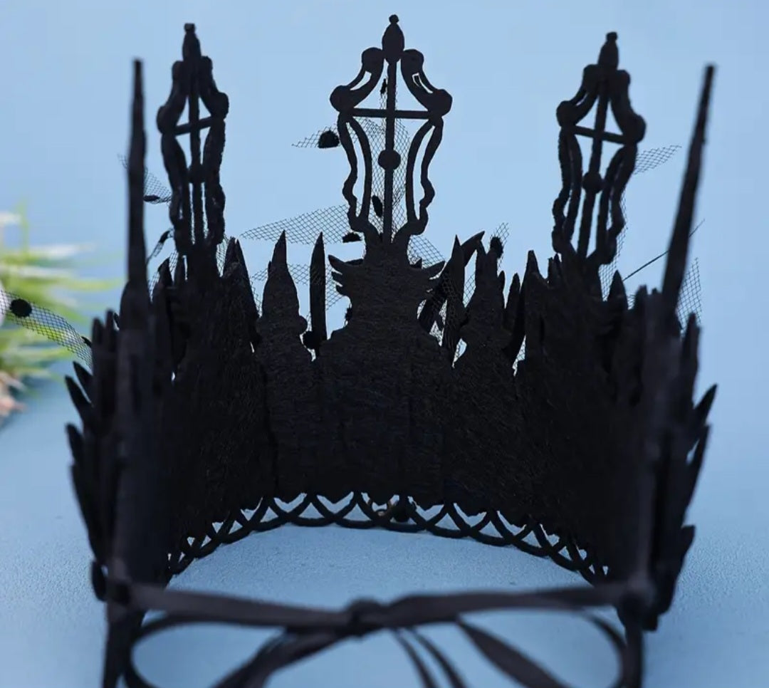 🌟New🌟 Evil Queen Feather Gem Crown Headband