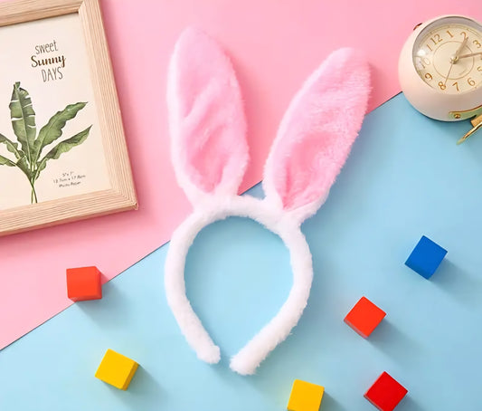 Bunny Ears on Headband White