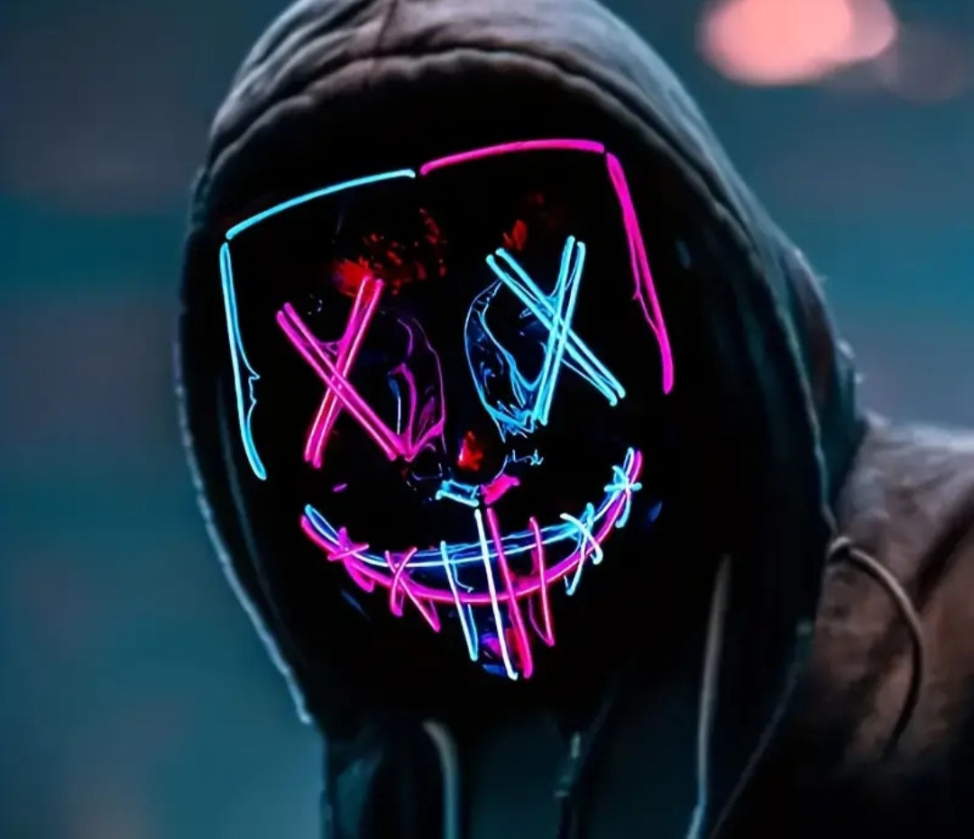 🌟New🌟 LED Light up Stitches Mask Half and Half