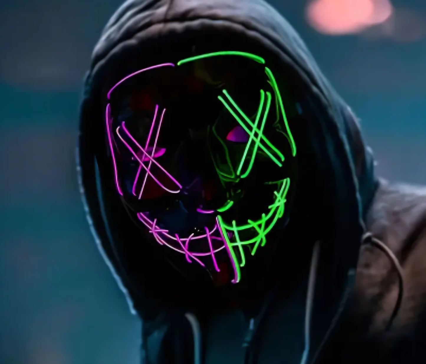 🌟New🌟 LED Light up Stitches Mask Half and Half