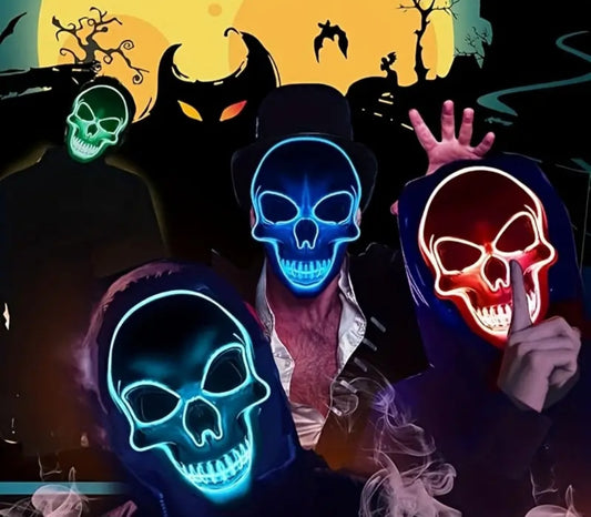 🌟New🌟 LED Light up Skull Mask