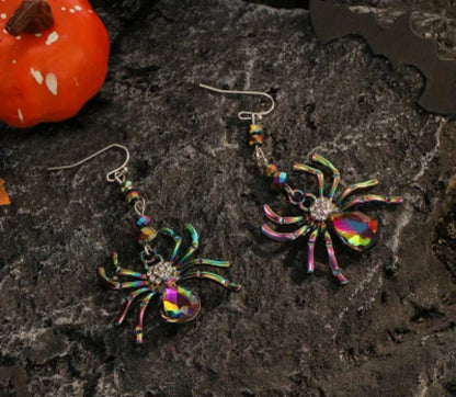 🌟New🌟 Iridescent Spider Earrings