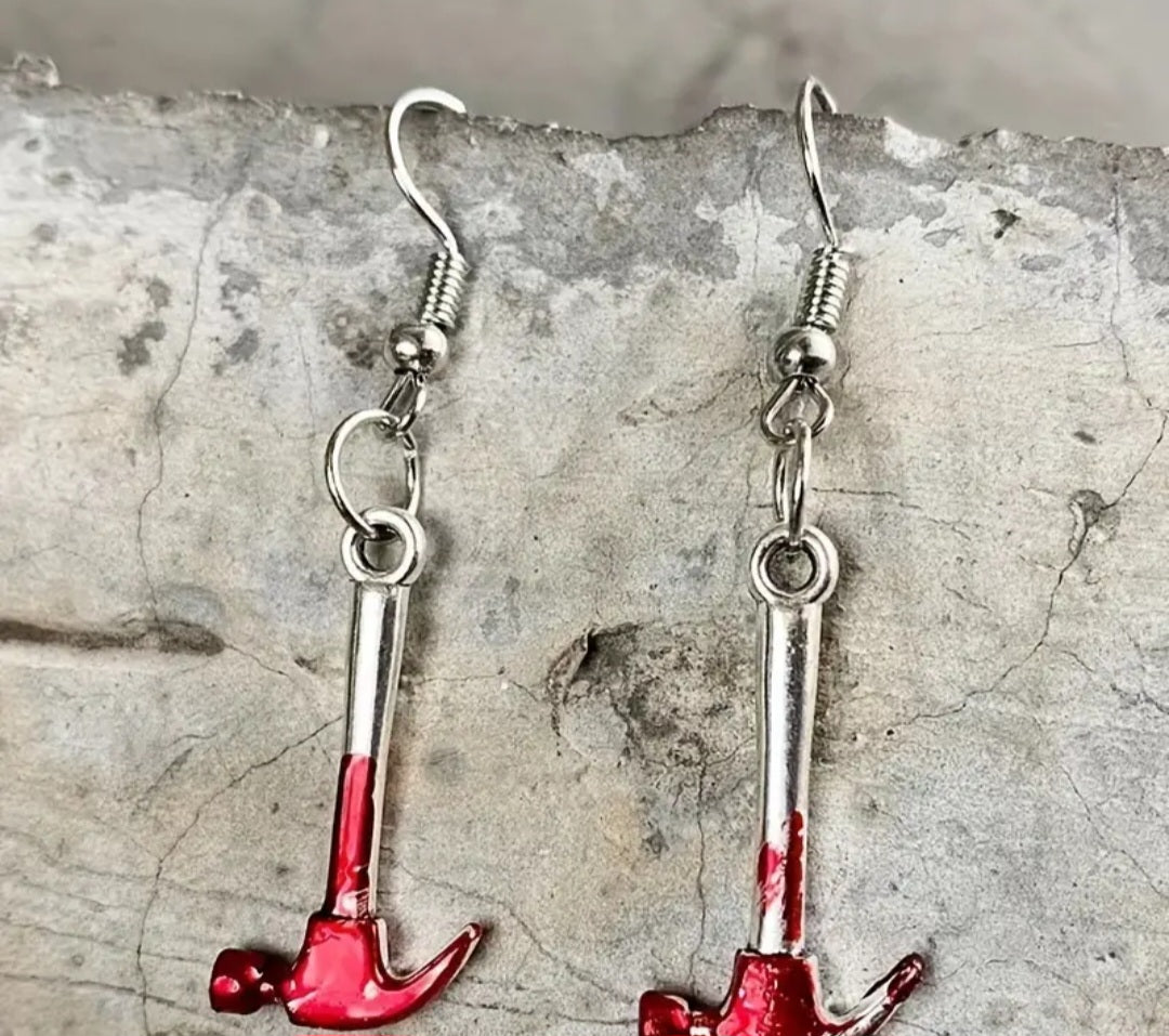 🌟New🌟 Blooded Hammer Earrings
