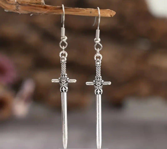Sword Earrings