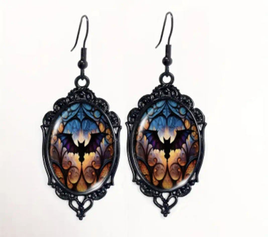 🌟New🌟 Cameo Bat Earrings