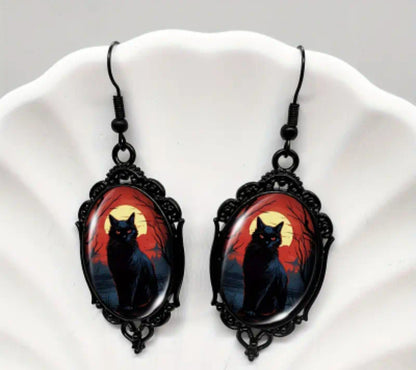 🌟New🌟 Cameo Cat Earrings
