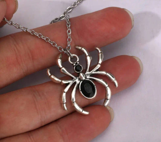 Black Spider Necklace