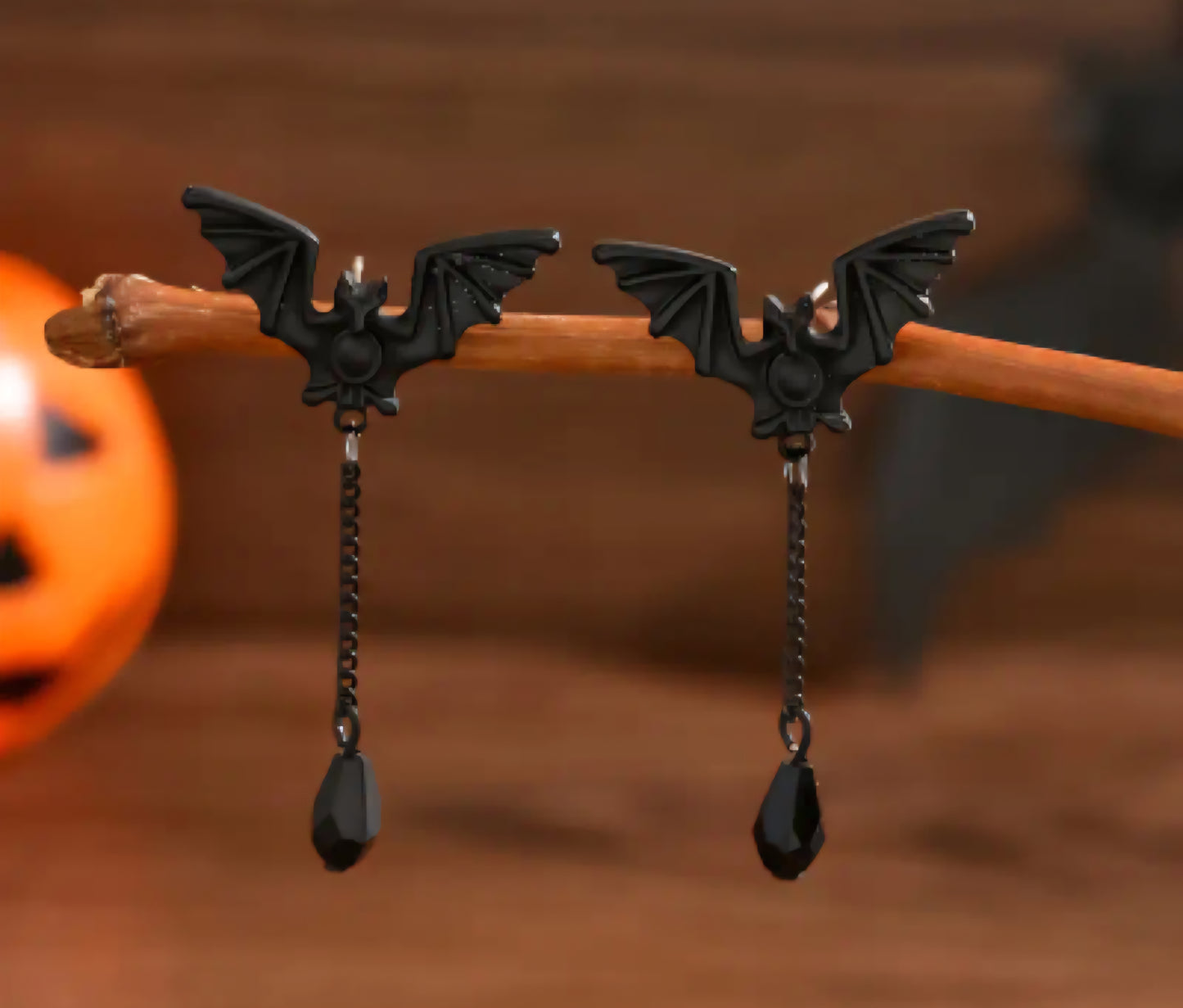 🌟New🌟 Bat Hanging Stud Earrings