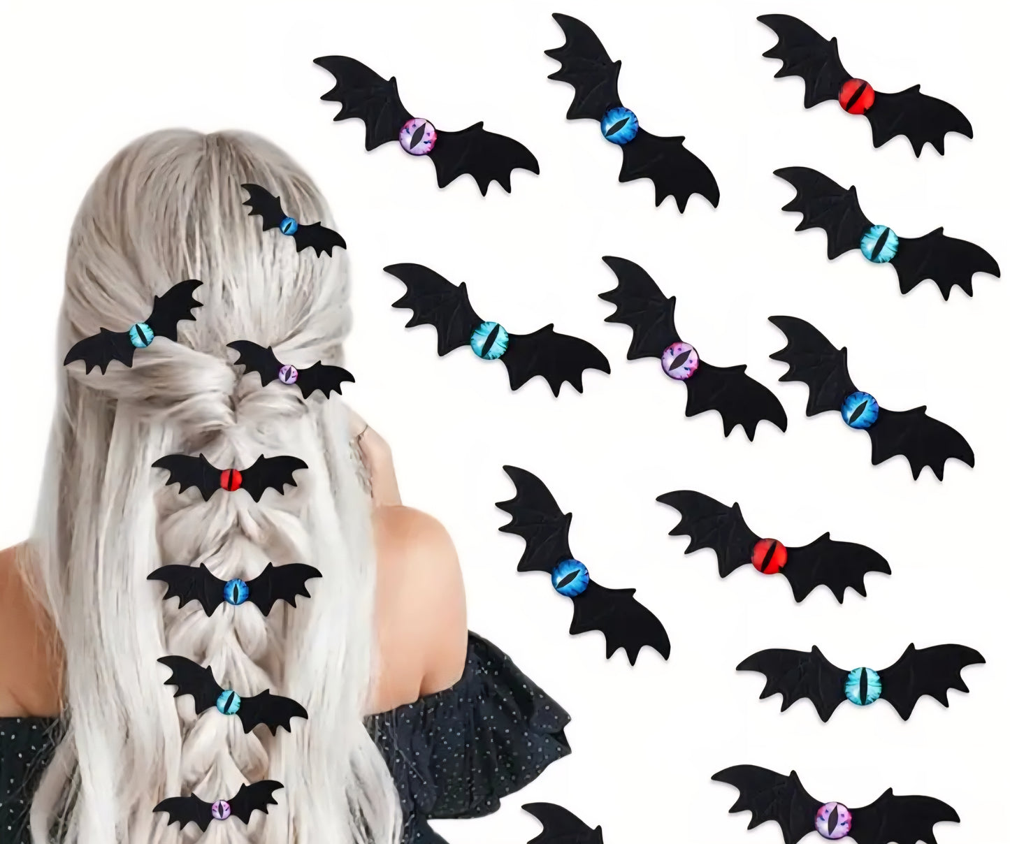 🌟New🌟 Bat and Eye Hair Clips