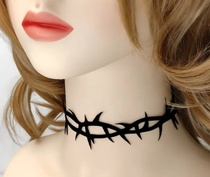 Barbed Wire Choker Necklace
