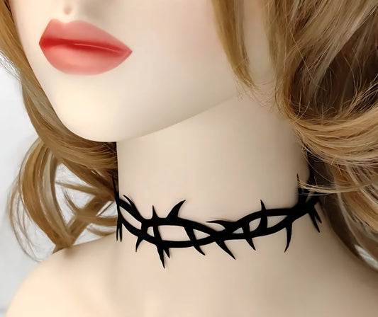 Barbed Wire Choker Necklace