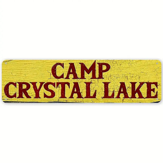 Camp Crystal Lake Metal Sign