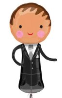 Groom Supershape Foil Balloon