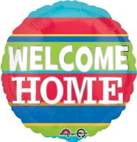 Welcome Home Stripes 18" Foil Balloon