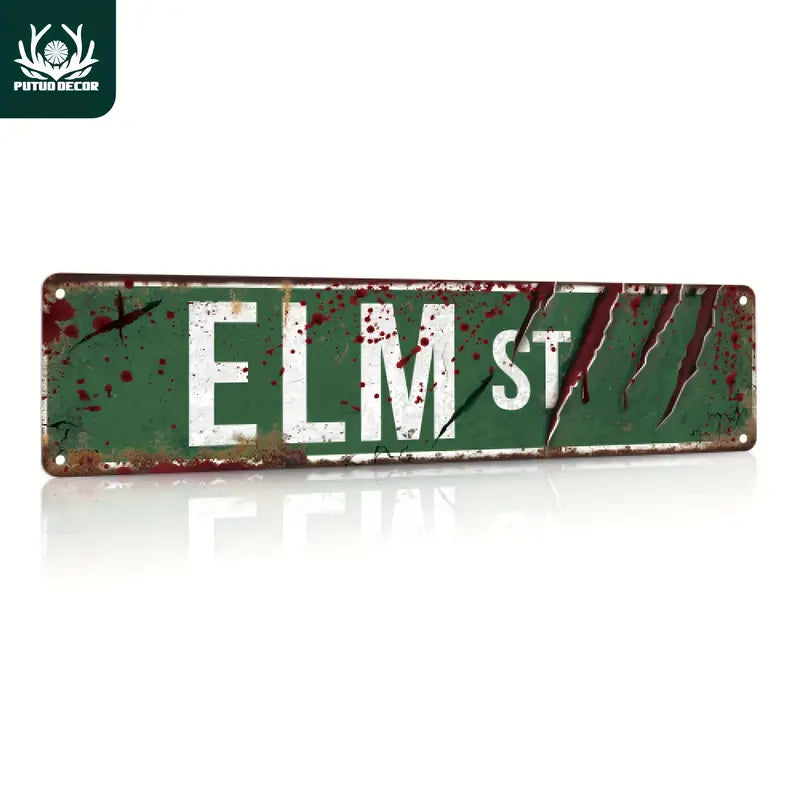 Nightmare On Elm Street Metal Sign