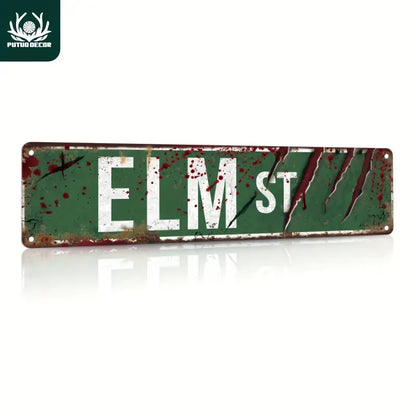 Nightmare On Elm Street Metal Sign