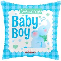 Baby Girl/ Boy Cute Elephant Pillow 18" Foil Balloon