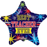 Best Teacher Ever 18" Foil Balloon