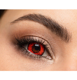 Mesmereyez Mini Sclera Red Rage Contact Lenses- One Day Use