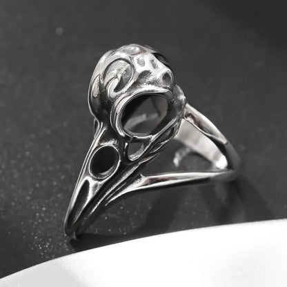 Raven Skull Ring