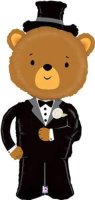 Bear Groom Supershape Foil Balloon