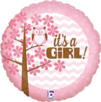 It's Girl/ Boy Owl 18" Foil Balloon