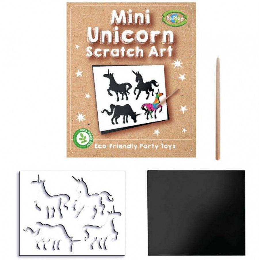 Mini Unicorn scratch art