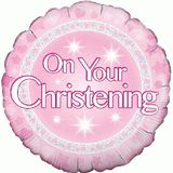 On Your Christening Girl/ Boy 18" Foil Balloon