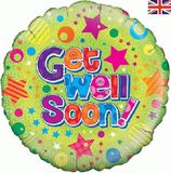 Get Well Soon Stars 18" Foil Balloon