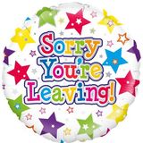 Sorry Your're Leaving Stars 18" Foil Balloon
