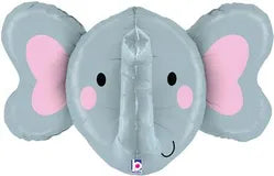 3D Elephant Supershape Foil Balloon