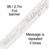 With Love on Your Wedding Day Banner