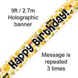 Happy Birthday Emoji Banner