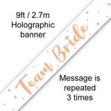 Team Bride Banner