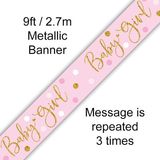 Baby Girl Dots Banner