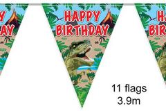 Happy Banner Jurassic Dinosaur Bunting