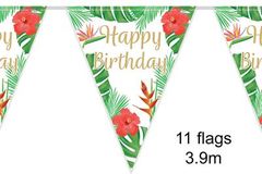 Happy Birthday Tropical Bunting