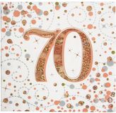 70 Sparkling Fizz Rose Gold Napkins 16pkt