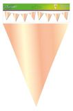 Plain Rose Gold Metallic Bunting